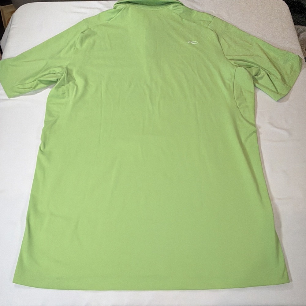 KJUS Mens Large 50 Green Golf Polo Soren Stretch UPF 50+ Performance Shirt - Picture 9 of 9